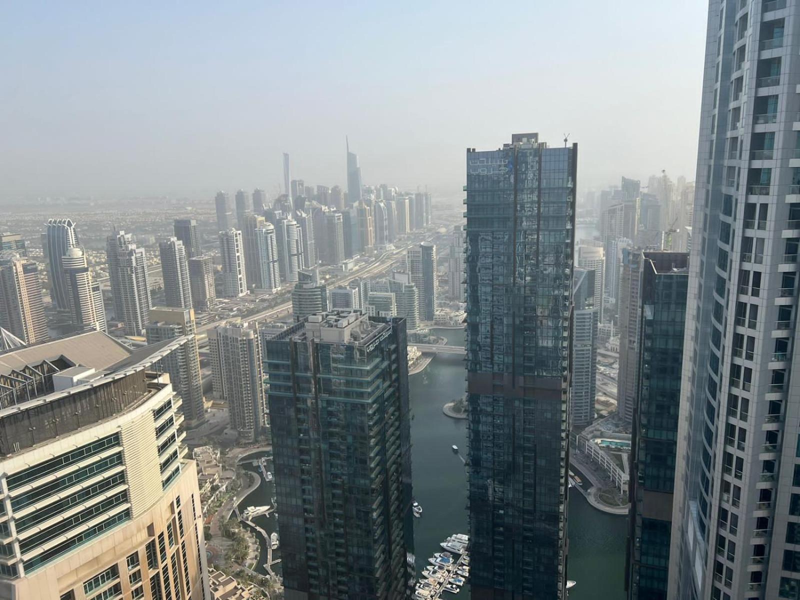 High Floor With City Skyline & Burj Khalifa View 3 Bedroom Unit Marina Dubái Exterior foto