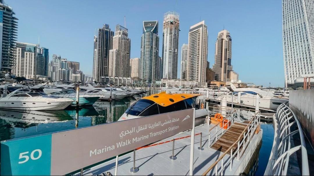 High Floor With City Skyline & Burj Khalifa View 3 Bedroom Unit Marina Dubái Exterior foto